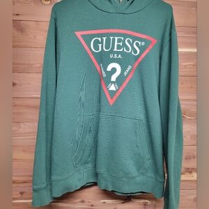 GUESS Men's Green Sweatshirt